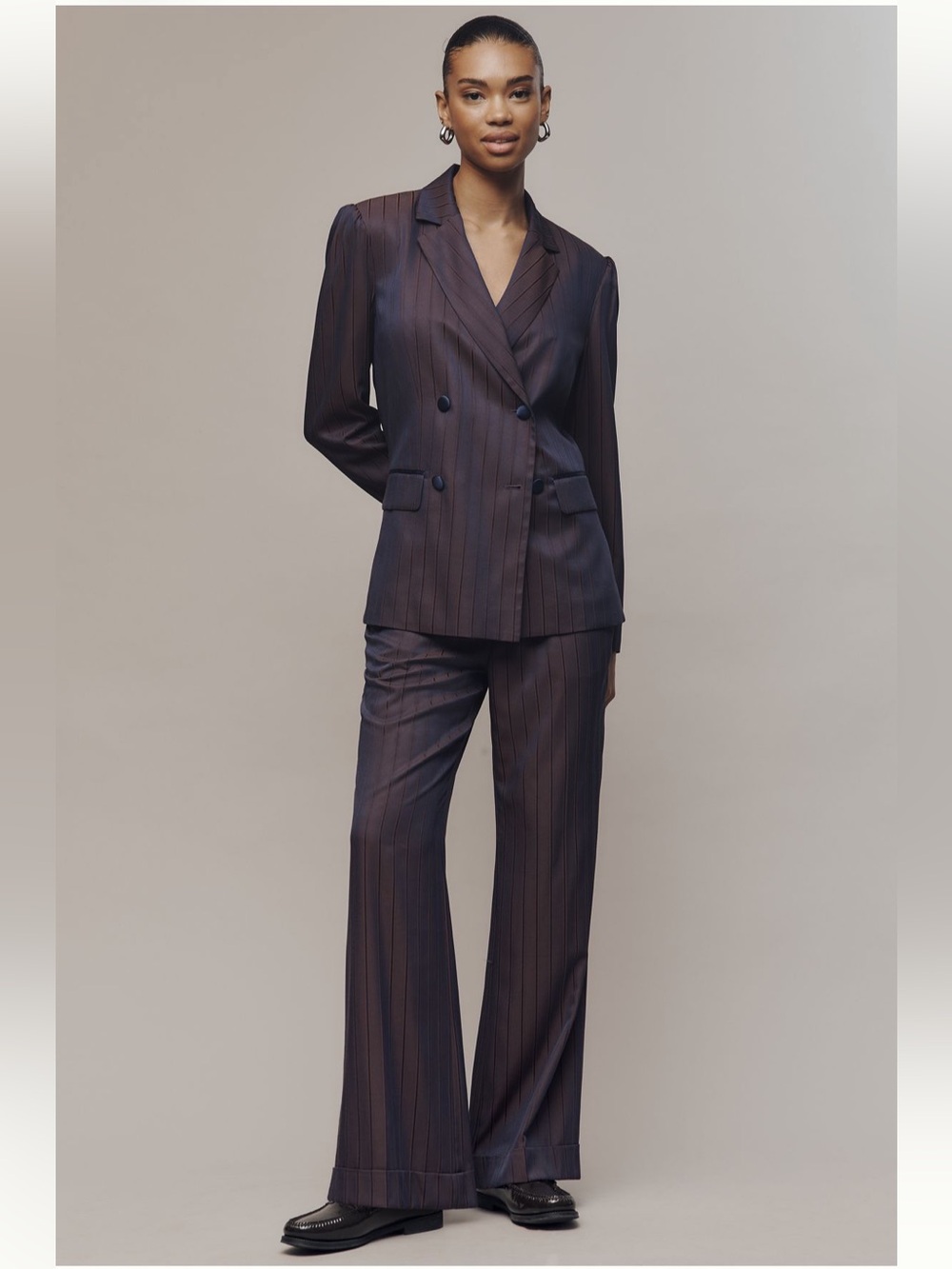 NWT Maeve Cocktail Hour Stripe Suiting Pants Sz 12